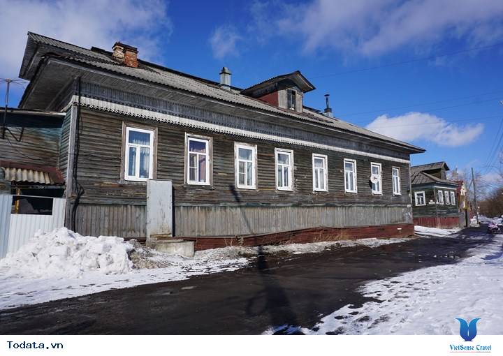 Chiêm ngưỡng những ngôi nhà gỗ ở thủ đô phía Bắc nước Nga.