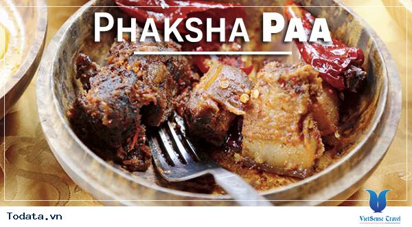 Phaksha Paa, món thịt hầm truyền thống ở Bhutan