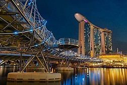 Helix Bridge, cây cầu xoắn ốc đầu tiên trên thế giới