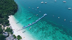 Rặng san hô tuyệt đẹp trên đảo Coral