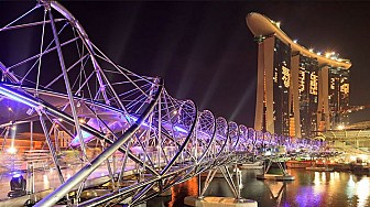 Cây cầu xoắn ốc độc đáo Helix Bridge