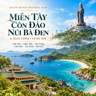 Miền Tây – Côn Đảo – Tây Ninh 4N