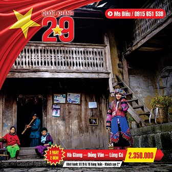 HÀ NỘI - HÀ GIANG - QUẢN BẠ - ĐỒNG VĂN - LŨNG CÚ Dịp Lễ 2/9 HÀ NỘI - HÀ GIANG - QUẢN BẠ - ĐỒNG VĂN - LŨNG CÚ Dịp Lễ 2/9