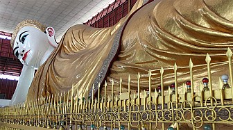 Pho tượng Phật đặc biệt ở chùa Chaukhtatgyi