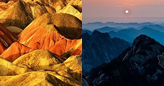 Phong cảnh rực rỡ của địa mạo Đan Hà ở Trương Dịch