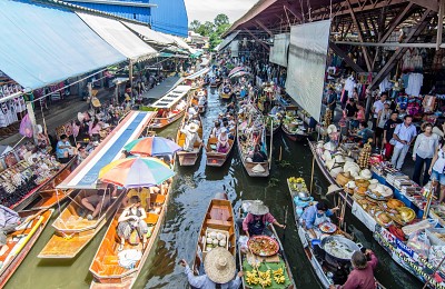 Cùng trải nghiệm chợ nổi Damnoen Saduak tại Thái Lan Cùng trải nghiệm chợ nổi Damnoen Saduak tại Thái Lan