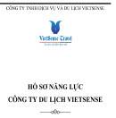 Hồ sơ Năng lực Công ty Hồ sơ Năng lực Công ty