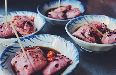 Nem nướng, món ăn vặt ngon khó cưỡng ở Quy Nhơn Nem nướng, món ăn vặt ngon khó cưỡng ở Quy Nhơn