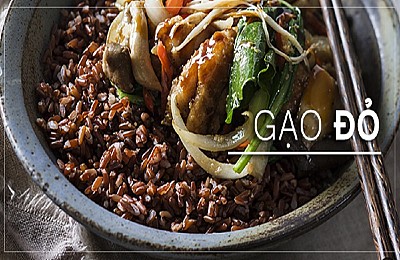 Ngon miệng với cơm chiên gạo đỏ