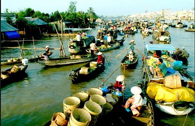 Những khu chợ nổi ở miền Tây Những khu chợ nổi ở miền Tây