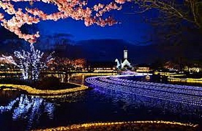 Tham quan công viên thần tiên của hoa và ánh sáng tại Nhật Bản Tham quan công viên thần tiên của hoa và ánh sáng tại Nhật Bản