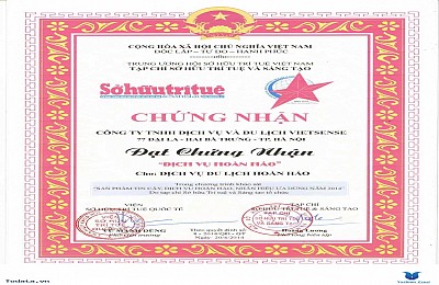 VietSense Travel Nhận Giải Thưởng Dịch Vụ Hoàn Hảo