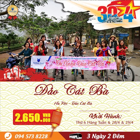 HẢ NÔI - CẦU TÂN VŨ - CÁT BẢ DỊP LỄ 30/4 - 3 NGÀY 2 ĐÊM