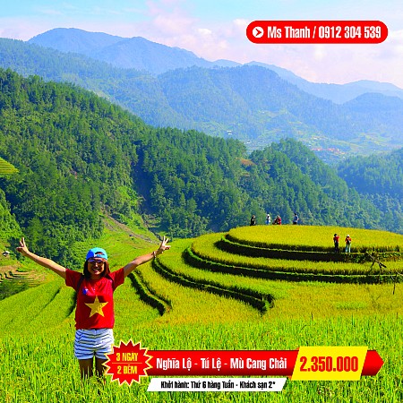 HÀ NỘI - NGHĨA LỘ - MÙ CANG CHẢI - TÚ LỆ - 2 Ngày 1 Đêm