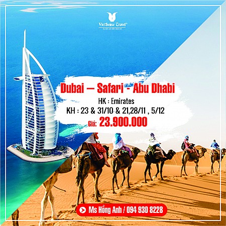 hành trình Dubai - Abu Dhabi 6 Ngày 5 Đêm
