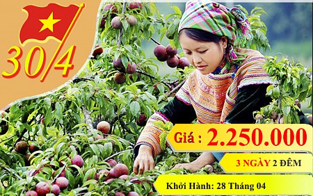 lịch trình
 Mộc Châu: Mai Châu 30/4 - 1/5 – 3 Ngày 2 Đêm