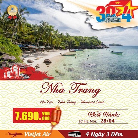 chương trình Sài Gòn - Nha Trang 4 ngày 3 đêm. Khởi hành dịp lễ 30/04 chương trình Sài Gòn - Nha Trang 4 ngày 3 đêm. Khởi hành dịp lễ 30/04