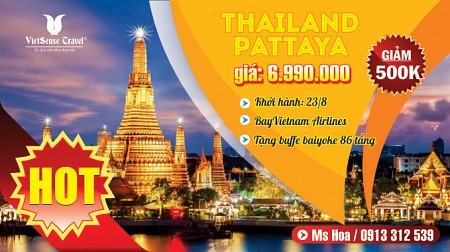 Hành trình khám phá đất nước 
 khởi hành 23/08