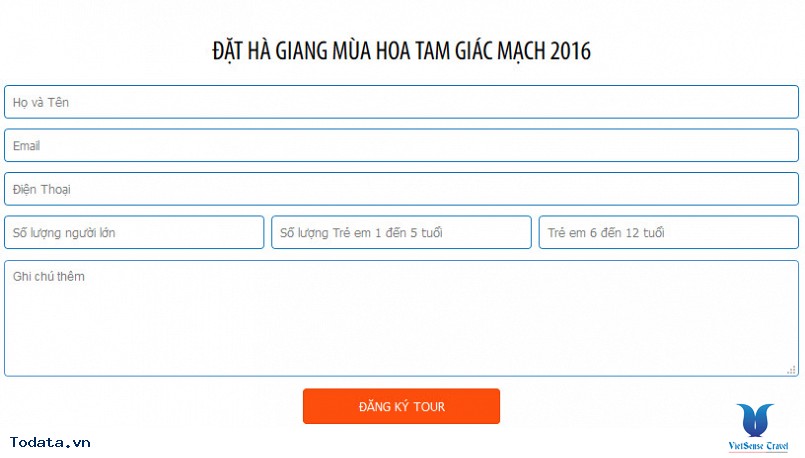 Hướng dẫn đăng ký tour trực tuyển trên Todata.vn - Ảnh 4 Hướng dẫn đăng ký tour trực tuyển trên Todata.vn - Ảnh 4