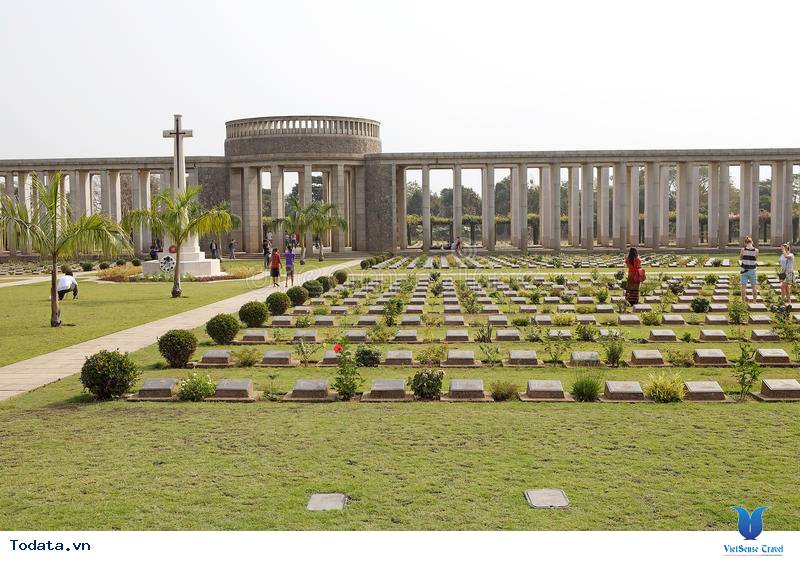 Cảnh vật yên bình tại nghĩa trang chiến tranh Htauk Kyant Hình ảnh 3