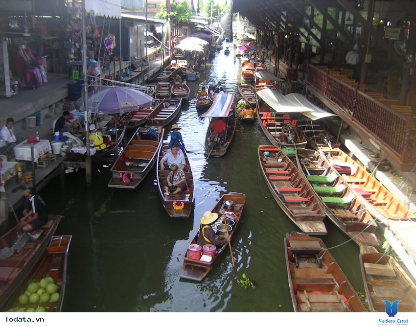 Chợ nổi Damnoen Saduak Hình ảnh 3