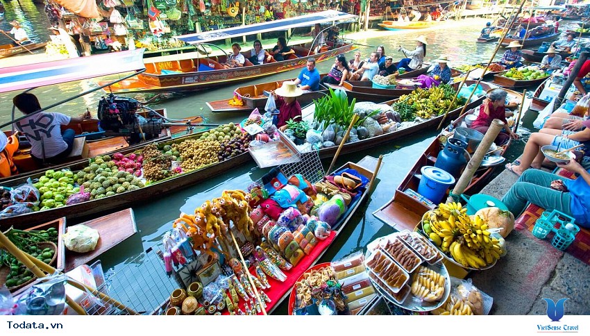 Chợ nổi Damnoen Saduak Hình ảnh 5