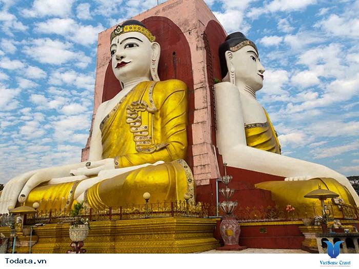 Chùa Tượng Phật 4 Mặt Kyaitpun giữa bầu trời xanh ngắt Hình ảnh 2 Chùa Tượng Phật 4 Mặt Kyaitpun giữa bầu trời xanh ngắt Hình ảnh 2
