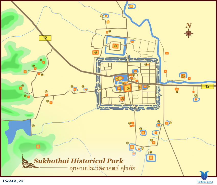 Cố đô Sukhothai Hình ảnh 12 Cố đô Sukhothai Hình ảnh 12