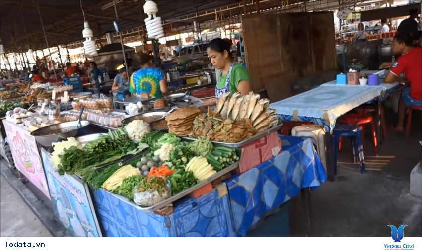 Dạo quanh chợ thực phẩm về đêm của Pattaya Thái Lan Hình ảnh 3