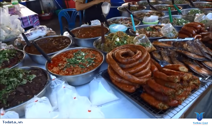 Dạo quanh chợ thực phẩm về đêm của Pattaya Thái Lan Hình ảnh 33