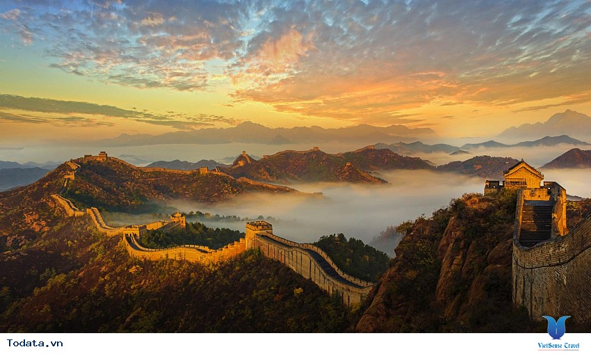 Hút hồn trước vẻ đẹp bình minh của vạn lý trường thành Hình ảnh 3