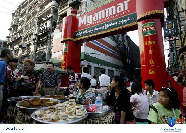 Khu phố nhộn nhịp China Town Yangon Hình ảnh 2 Khu phố nhộn nhịp China Town Yangon Hình ảnh 2