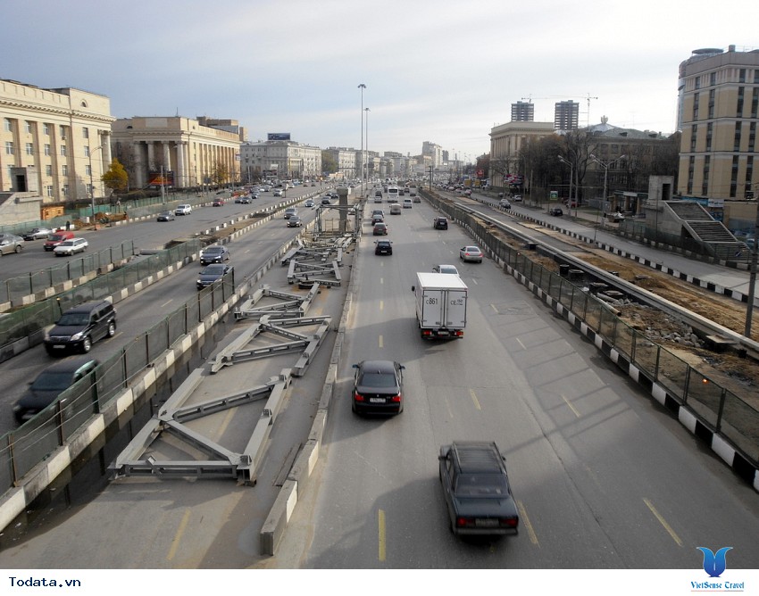 Nhìn từ trên cao Đại lộ Leningradsky Prospect ở Moscow Hình ảnh 1