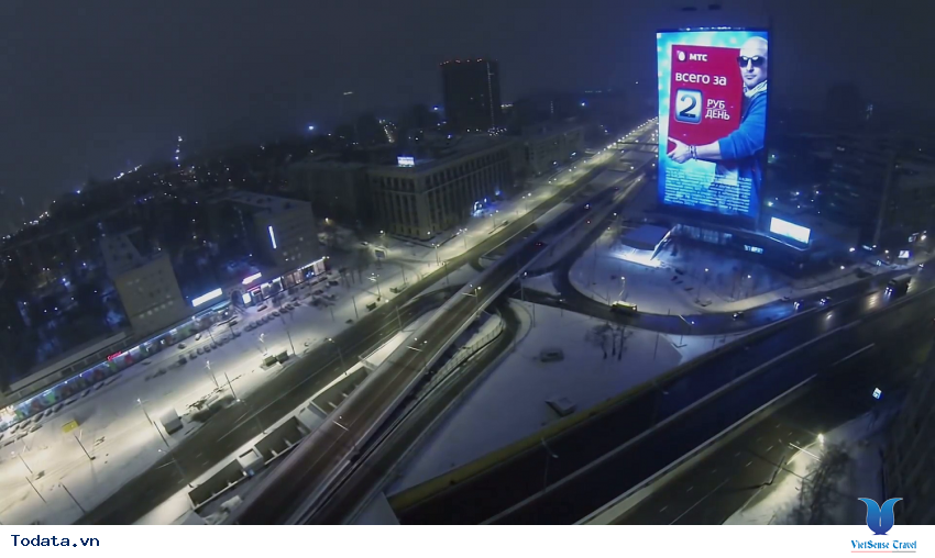 Nhìn từ trên cao Đại lộ Leningradsky Prospect ở Moscow Hình ảnh 2