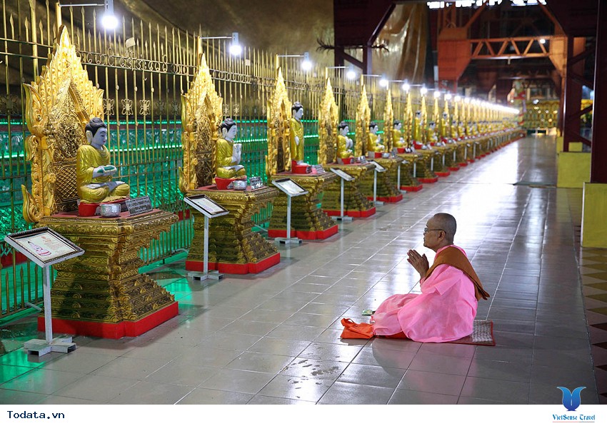 Pho tượng Phật đặc biệt ở chùa Chaukhtatgyi Hình ảnh 3