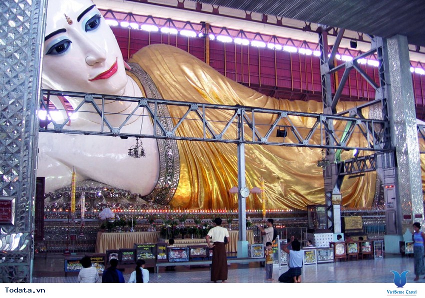 Pho tượng Phật đặc biệt ở chùa Chaukhtatgyi Hình ảnh 2