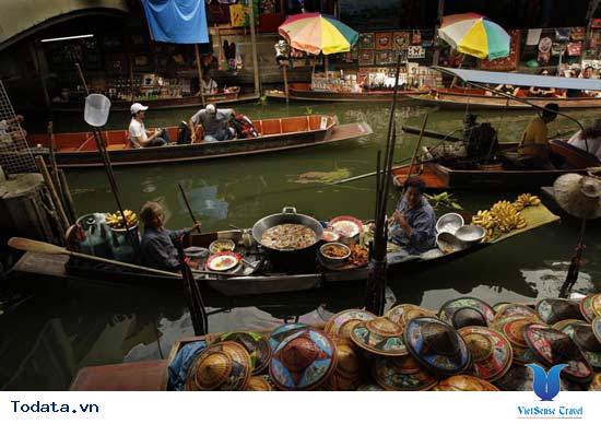 Thăm khu chợ nổi Damnoen Saduak ở BangKok Hình ảnh 1