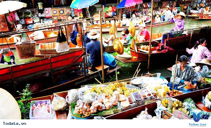 Cùng trải nghiệm chợ nổi Damnoen Saduak tại Thái Lan - Ảnh 2 Cùng trải nghiệm chợ nổi Damnoen Saduak tại Thái Lan - Ảnh 2