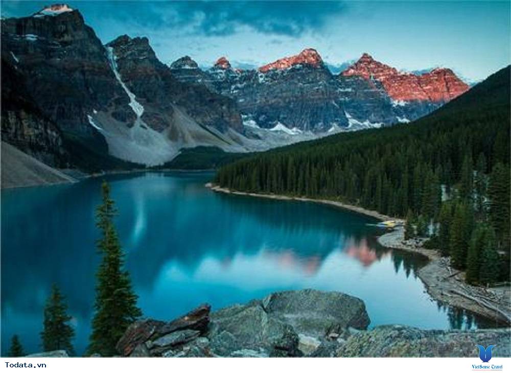 Hồ nước Moraine đẹp nhất thế giới ở Canada - Ảnh 3 Hồ nước Moraine đẹp nhất thế giới ở Canada - Ảnh 3