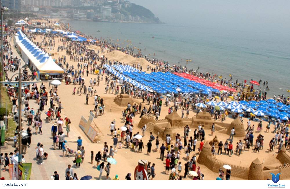 Lễ hội Cát Haeundae bên bờ biển Busan - Ảnh 1