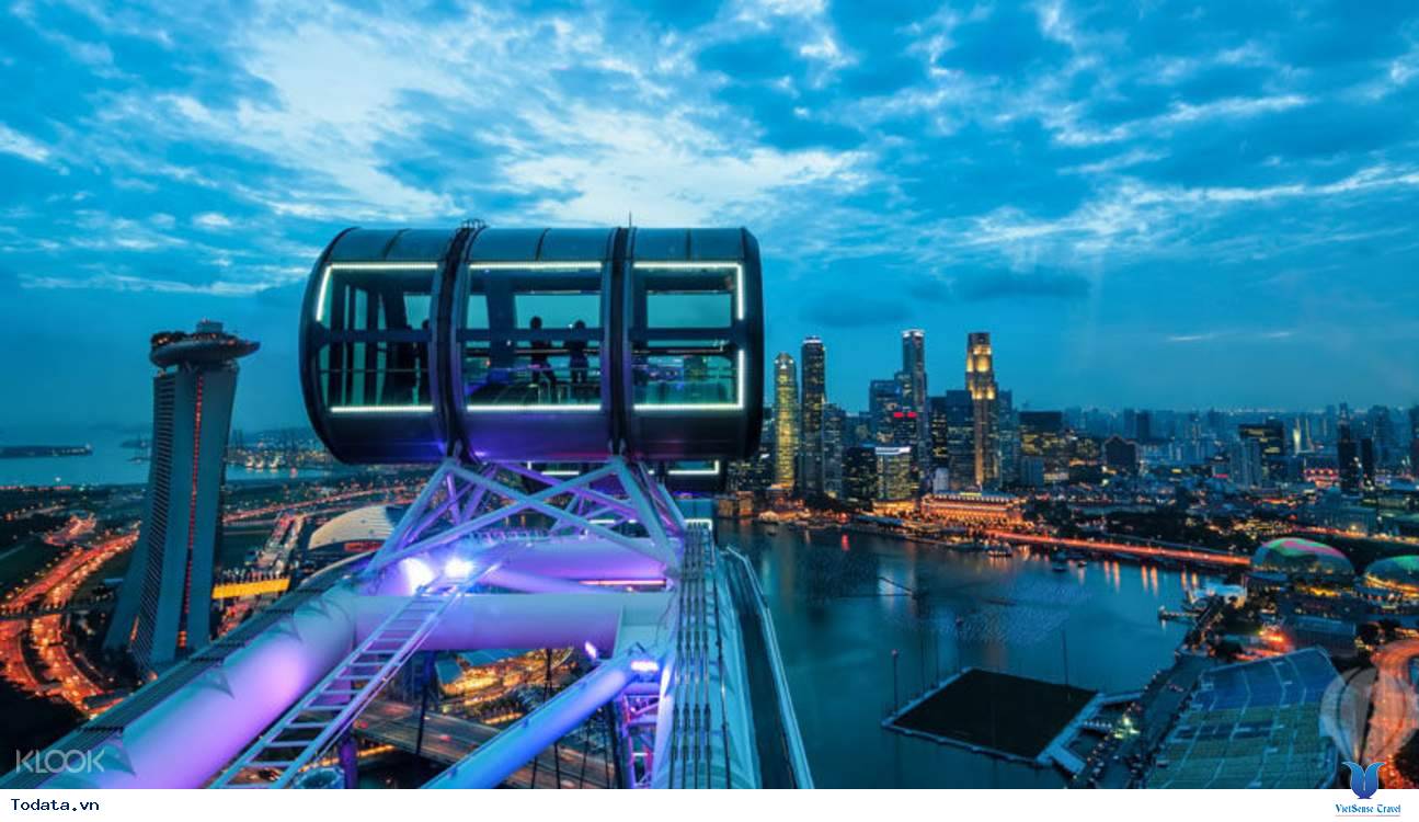 Ngắm toàn cảnh đất nước Singapore từ trên cao xuống tại vòng quay Singapore flyer - Ảnh 11
