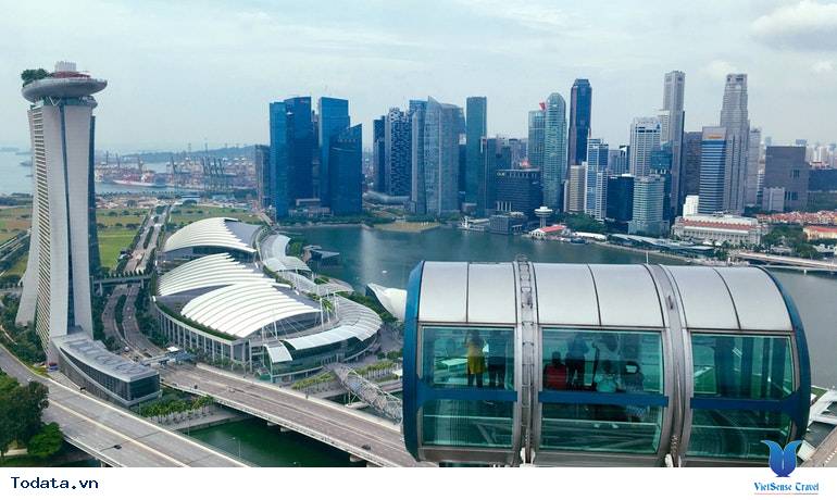 Ngắm toàn cảnh đất nước Singapore từ trên cao xuống tại vòng quay Singapore flyer - Ảnh 10