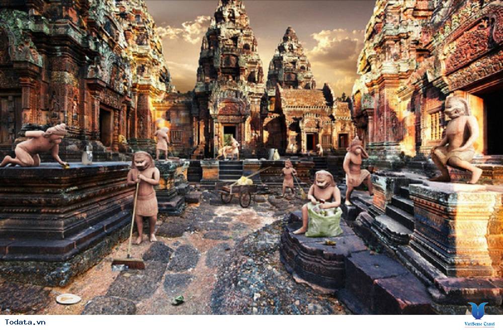 Thăm quan đền Banteay Srei linh thiêng của Campuchia - Ảnh 3 Thăm quan đền Banteay Srei linh thiêng của Campuchia - Ảnh 3
