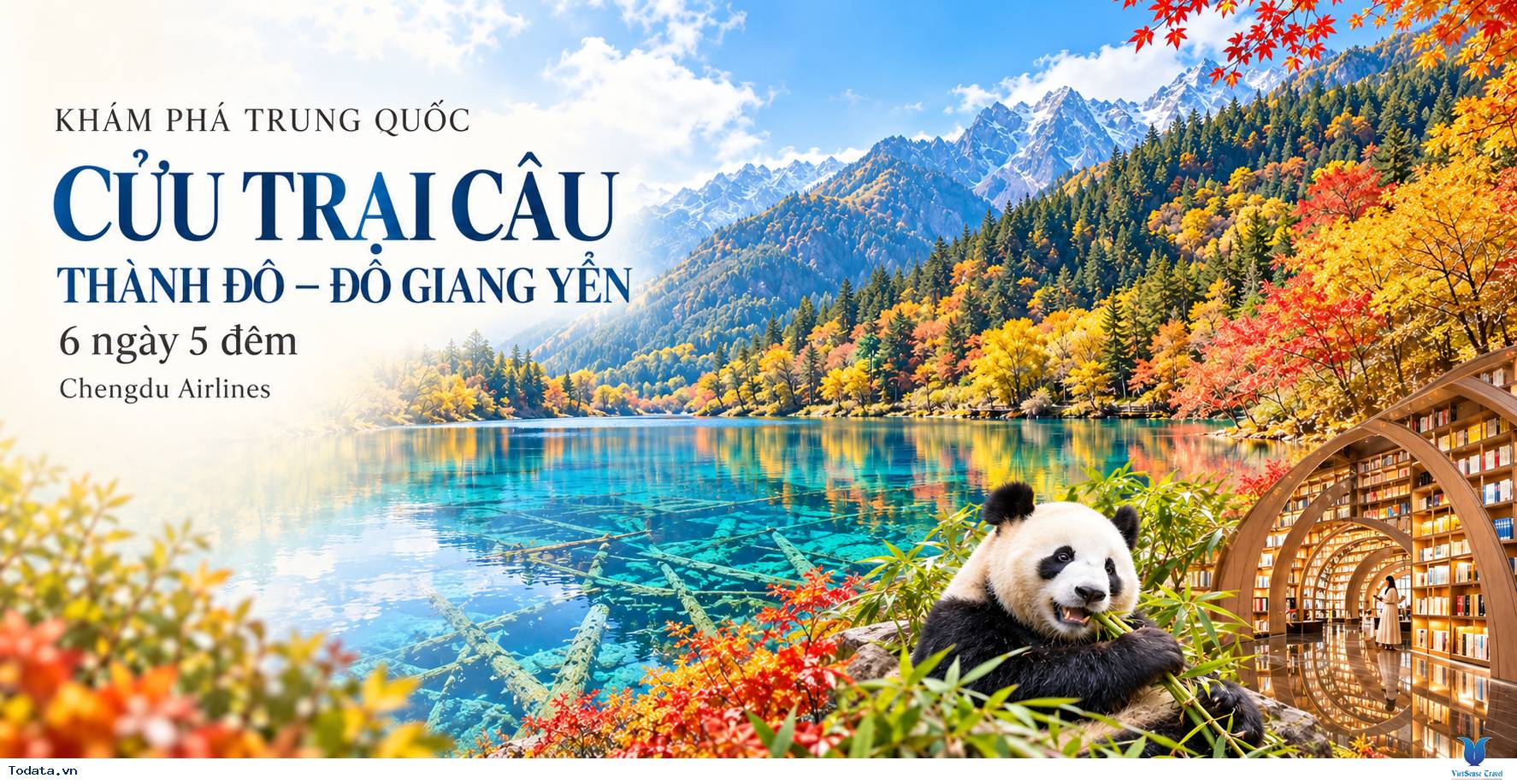 Tour Cửu Trại Câu 6 ngày 5 đêm – Thành Đô – Đô Giang Yển - Ảnh 1