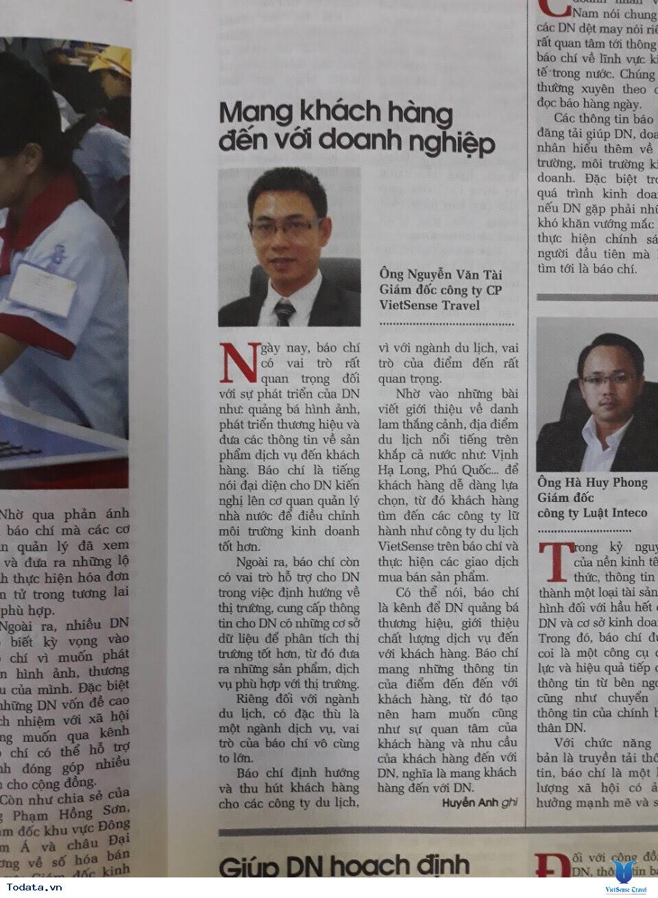 Vai Trò Của Báo Chí Đối Với Sự Phát Triển Của VietSense Travel - Ảnh 2 Vai Trò Của Báo Chí Đối Với Sự Phát Triển Của VietSense Travel - Ảnh 2